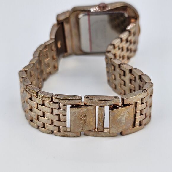 Akribos XXIV Women Watch 32MM Horseshoe White Dial Rose Gold Band 8" New Battery - Picture 7 of 13